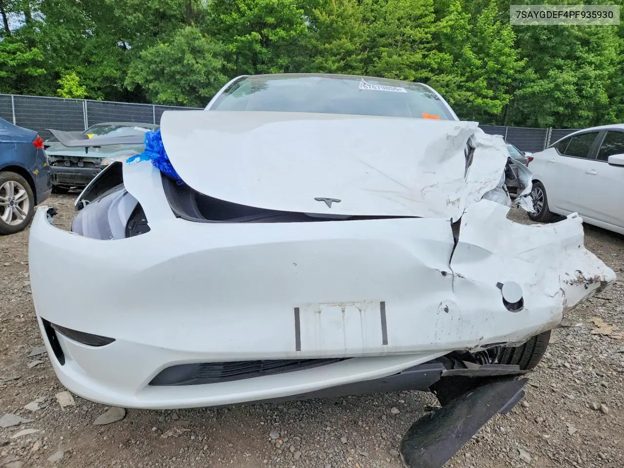 2023 Tesla Model Y VIN: 7SAYGDEF4PF935930 Lot: 57679856