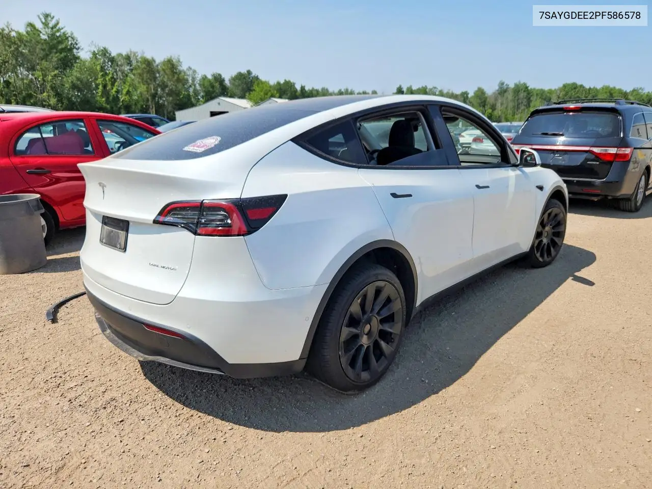 2023 Tesla Model Y VIN: 7SAYGDEE2PF586578 Lot: 59093626