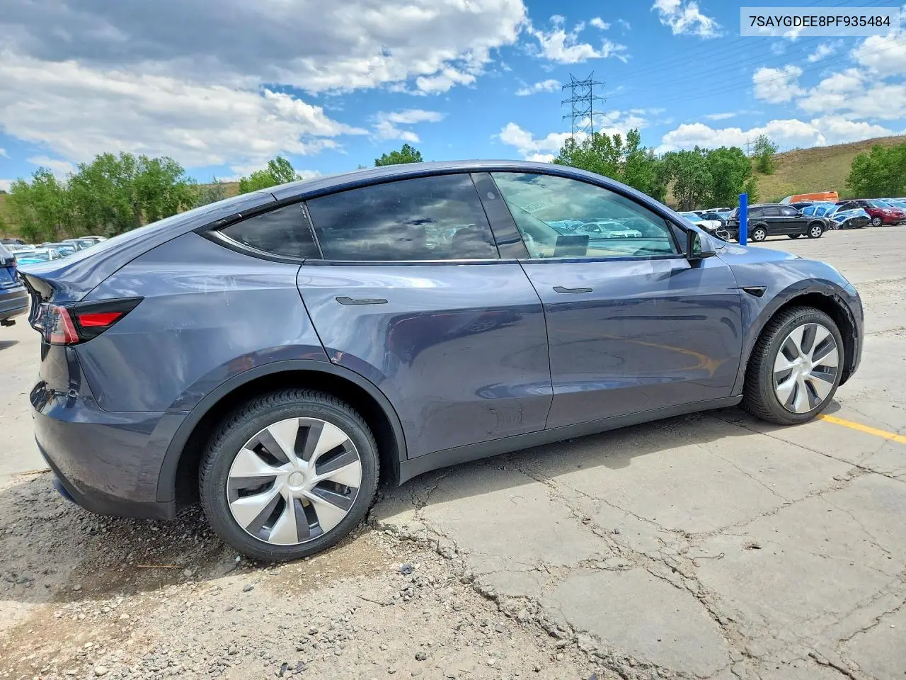 2023 Tesla Model Y VIN: 7SAYGDEE8PF935484 Lot: 59193216