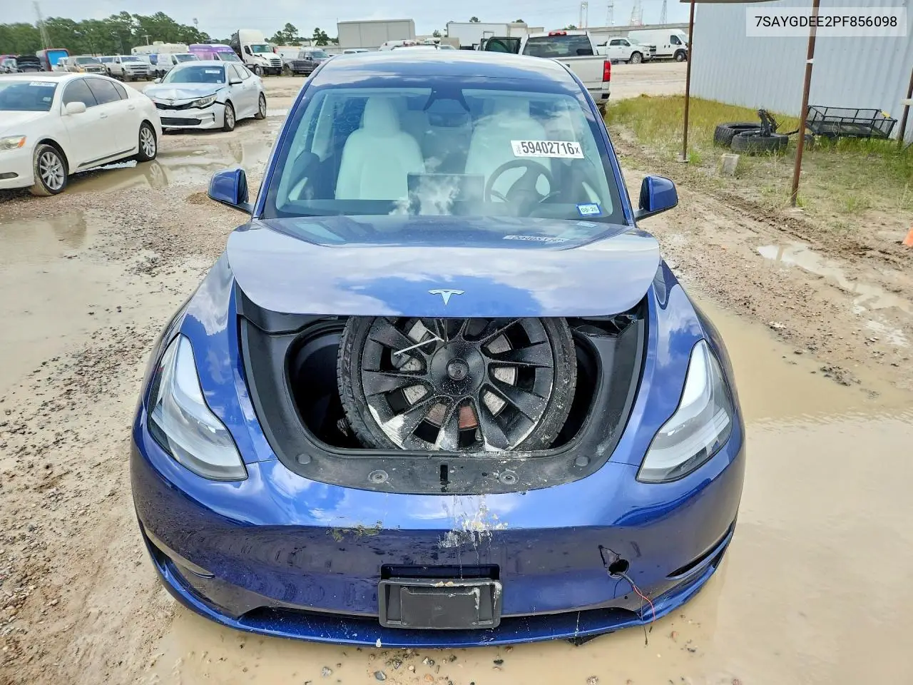 2023 Tesla Model Y VIN: 7SAYGDEE2PF856098 Lot: 59402716