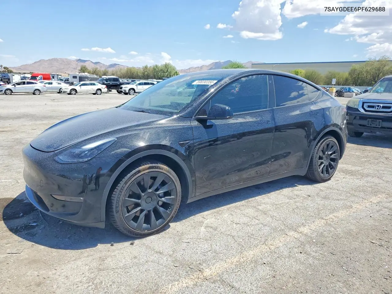2023 Tesla Model Y VIN: 7SAYGDEE6PF629688 Lot: 59830356