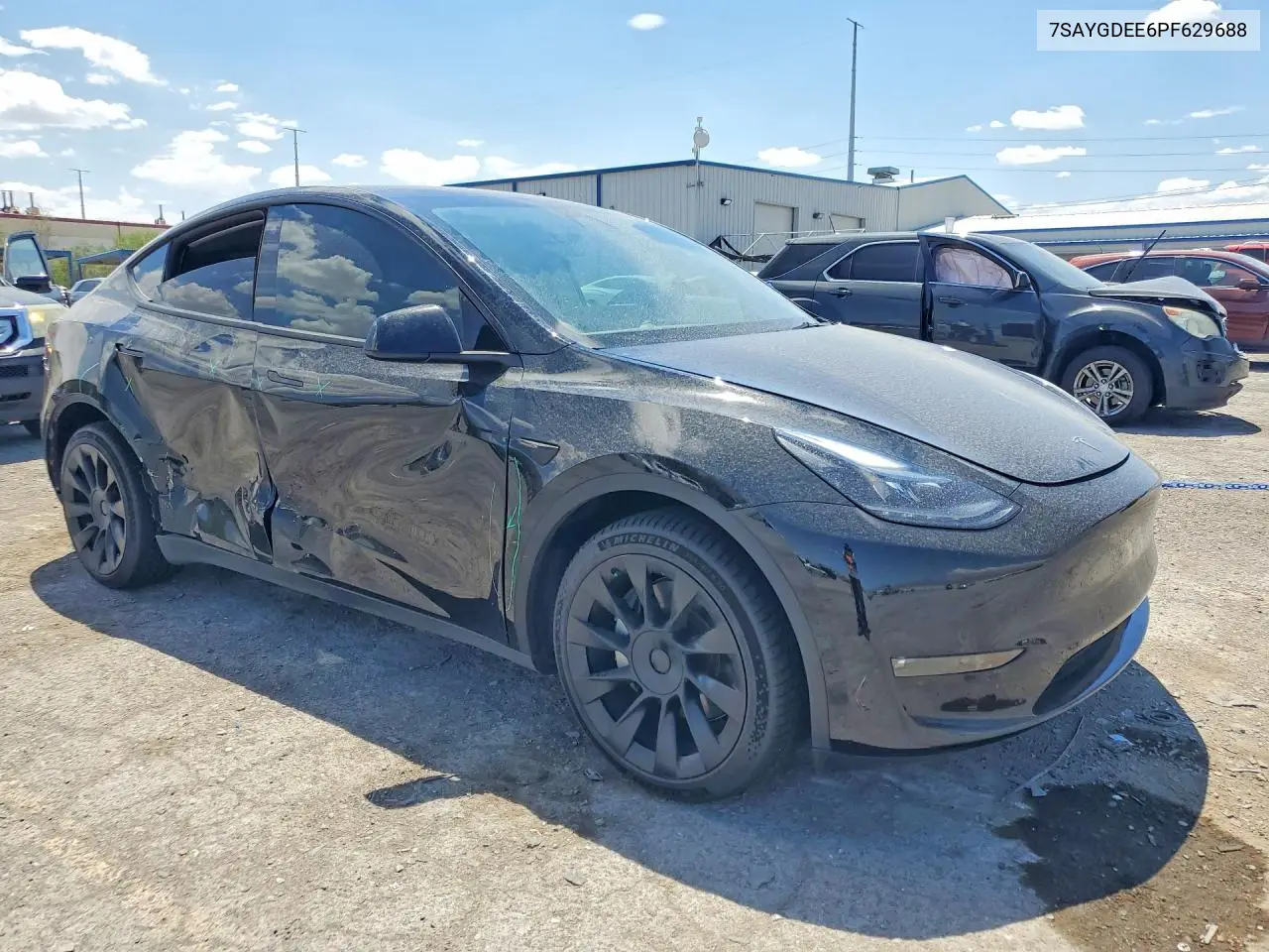 2023 Tesla Model Y VIN: 7SAYGDEE6PF629688 Lot: 59830356
