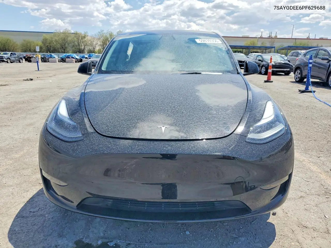 2023 Tesla Model Y VIN: 7SAYGDEE6PF629688 Lot: 59830356