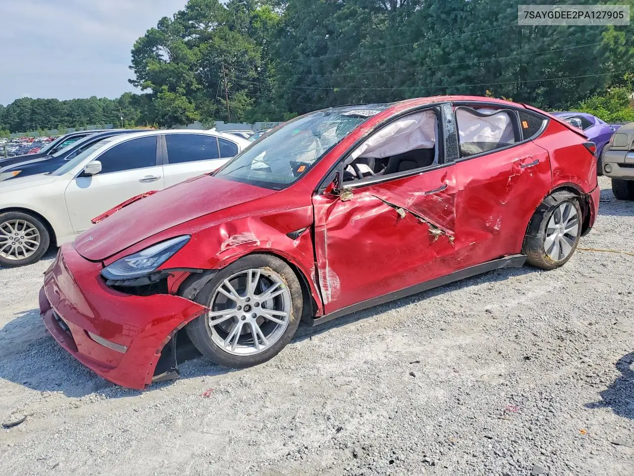 2023 Tesla Model Y VIN: 7SAYGDEE2PA127905 Lot: 60521286