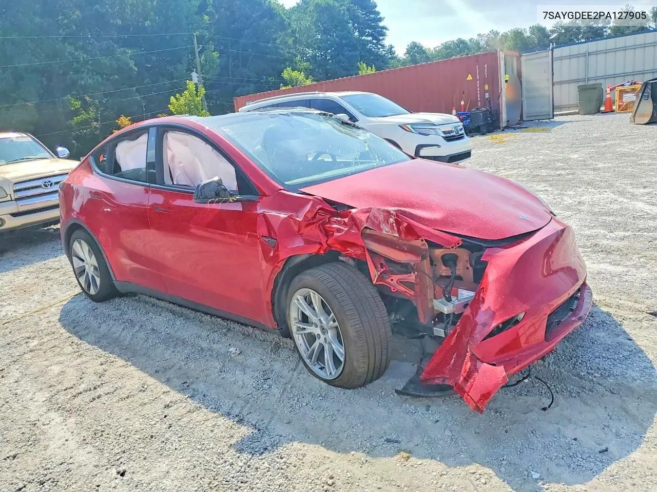2023 Tesla Model Y VIN: 7SAYGDEE2PA127905 Lot: 60521286
