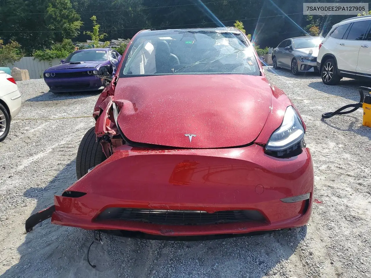 2023 Tesla Model Y VIN: 7SAYGDEE2PA127905 Lot: 60521286