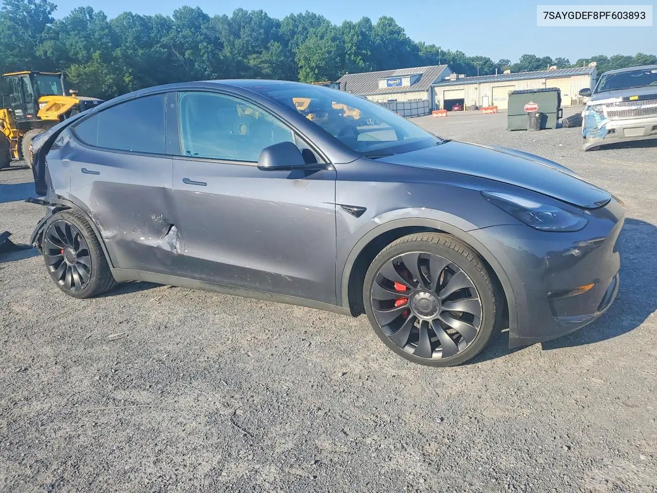 2023 Tesla Model Y VIN: 7SAYGDEF8PF603893 Lot: 60854186