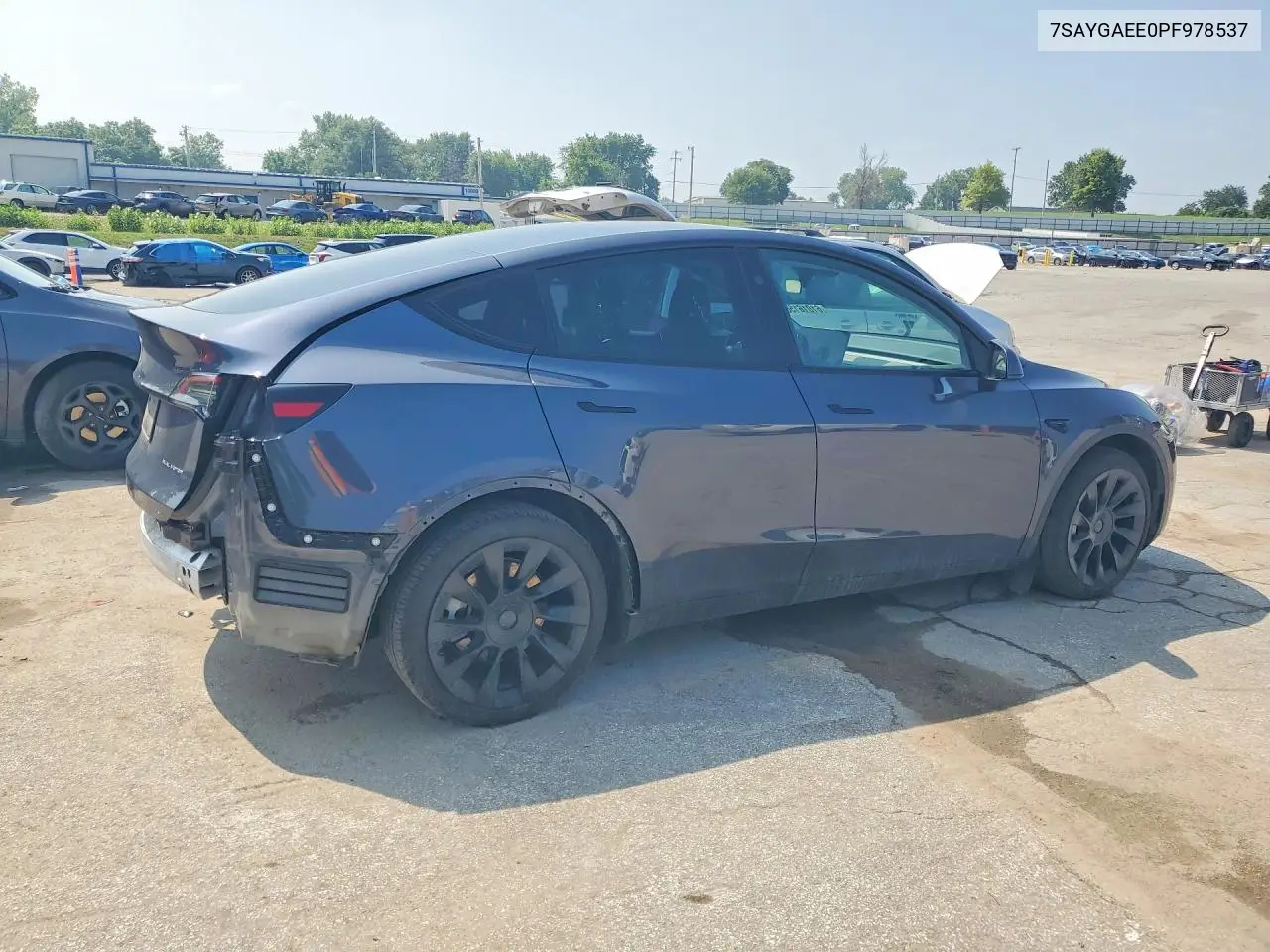 2023 Tesla Model Y VIN: 7SAYGAEE0PF978537 Lot: 61016156