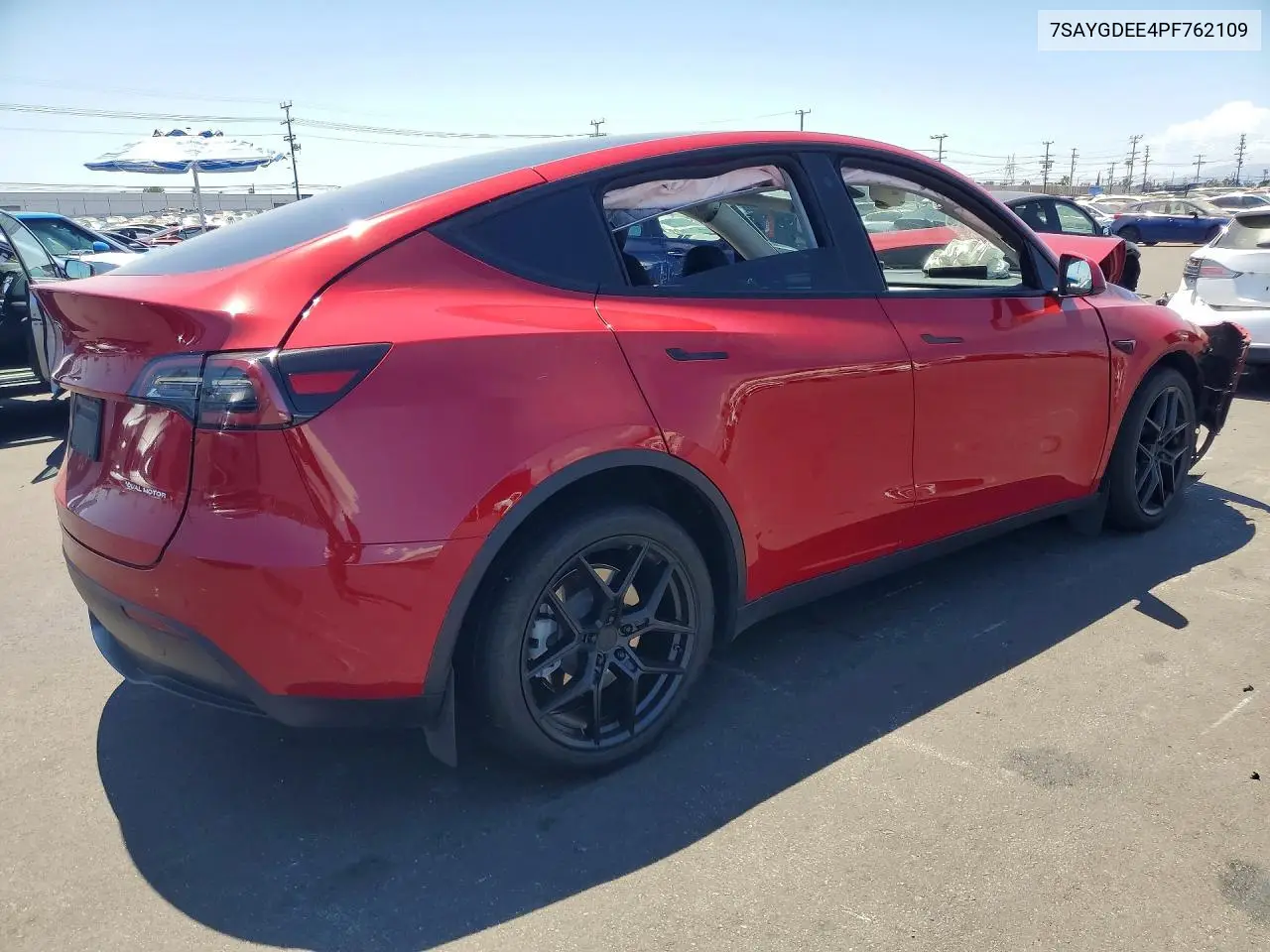 2023 Tesla Model Y VIN: 7SAYGDEE4PF762109 Lot: 61090236