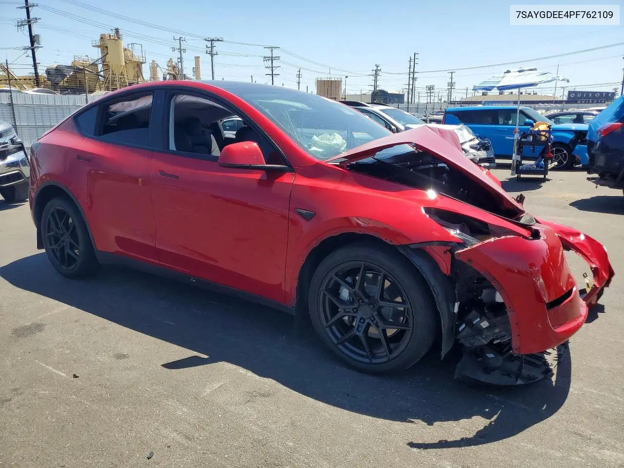 2023 Tesla Model Y VIN: 7SAYGDEE4PF762109 Lot: 61090236