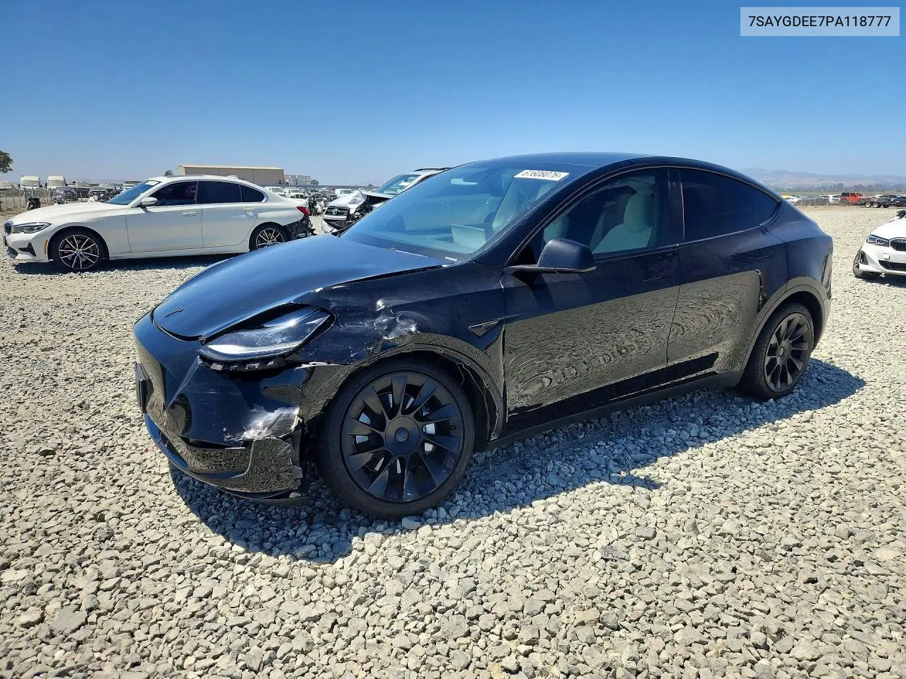 2023 Tesla Model Y VIN: 7SAYGDEE7PA118777 Lot: 61608076