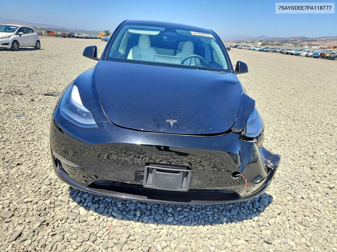 2023 Tesla Model Y VIN: 7SAYGDEE7PA118777 Lot: 61608076