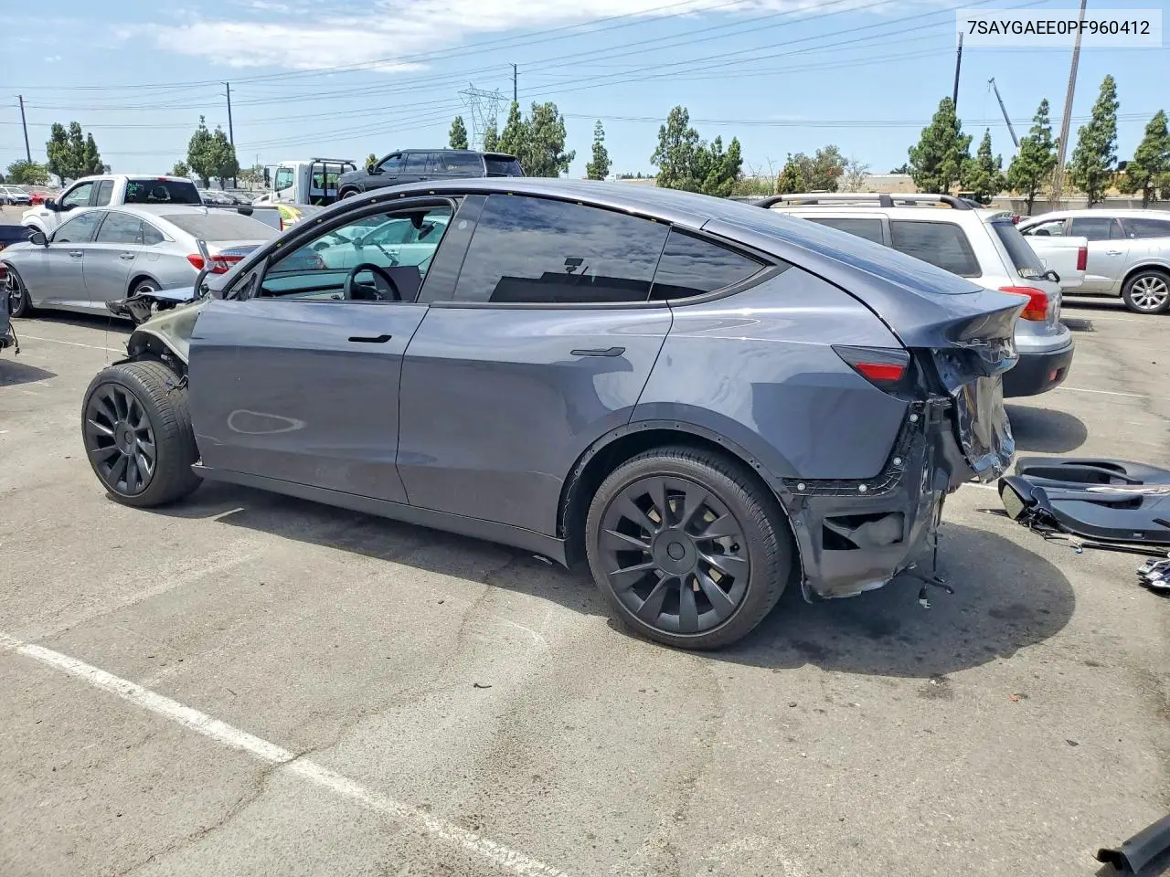 2023 Tesla Model Y VIN: 7SAYGAEE0PF960412 Lot: 61859106