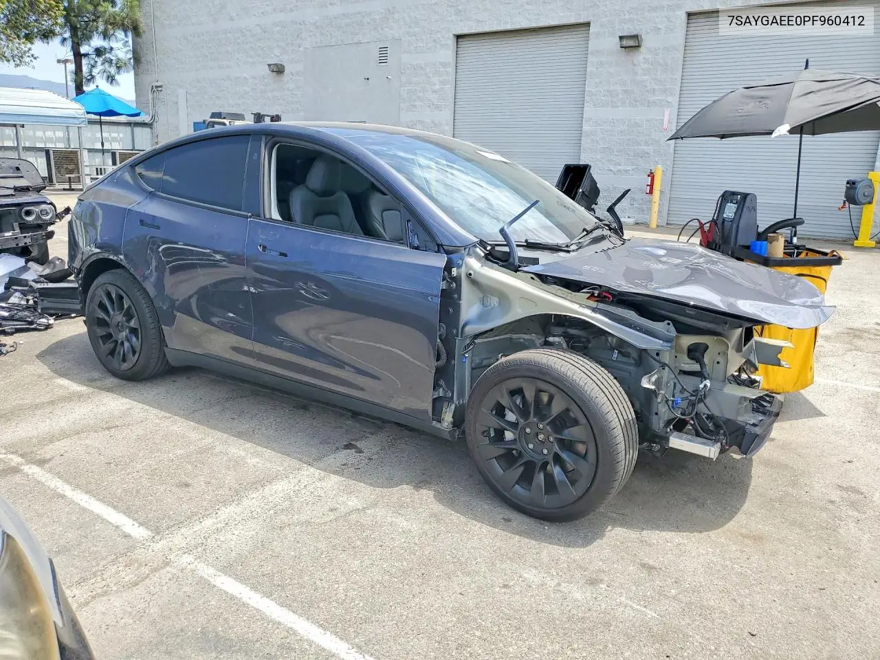 2023 Tesla Model Y VIN: 7SAYGAEE0PF960412 Lot: 61859106