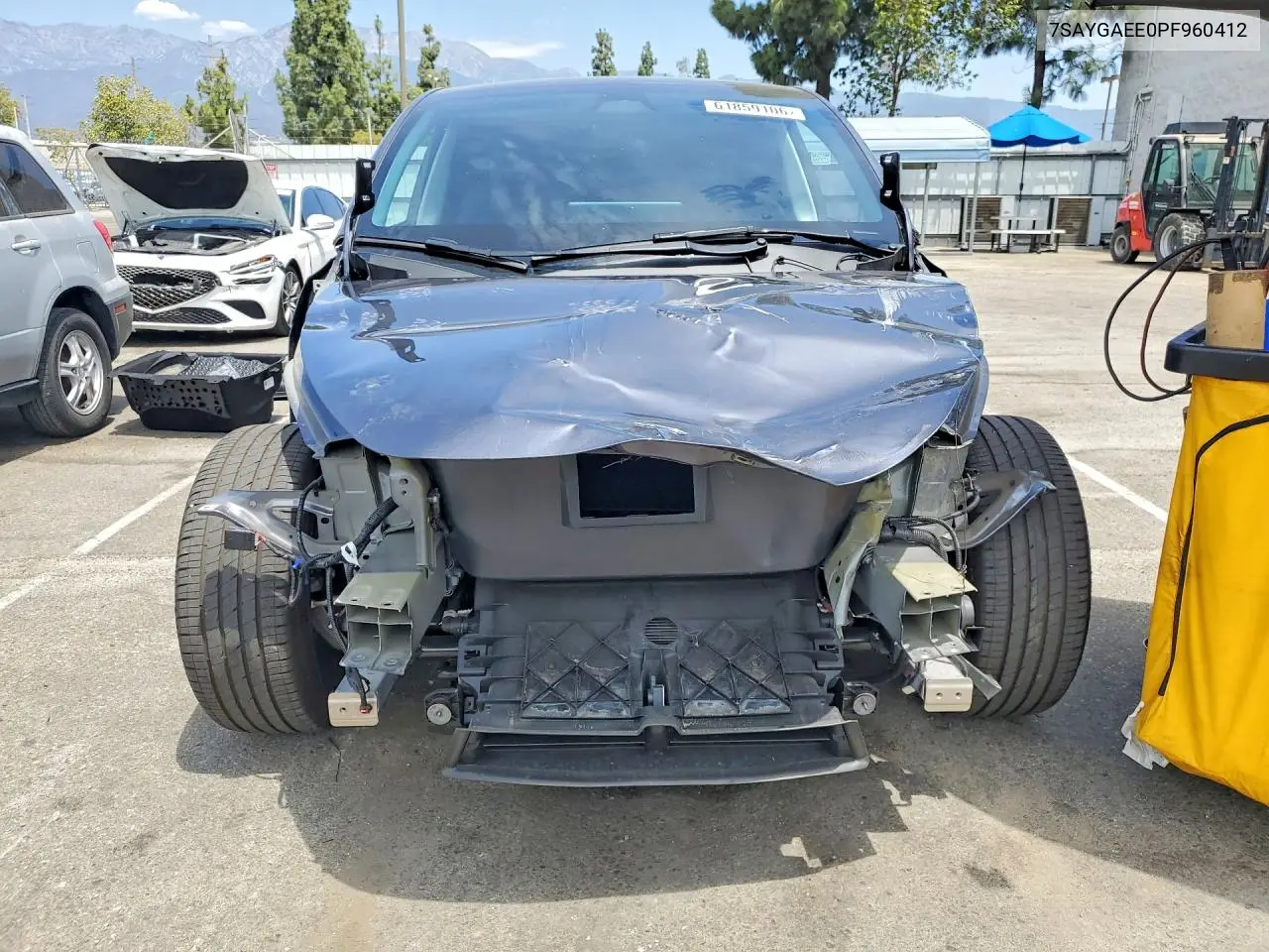 2023 Tesla Model Y VIN: 7SAYGAEE0PF960412 Lot: 61859106