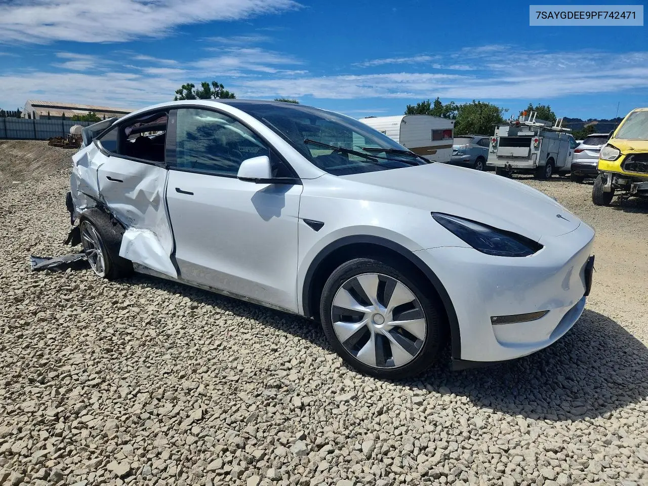 2023 Tesla Model Y VIN: 7SAYGDEE9PF742471 Lot: 61951506