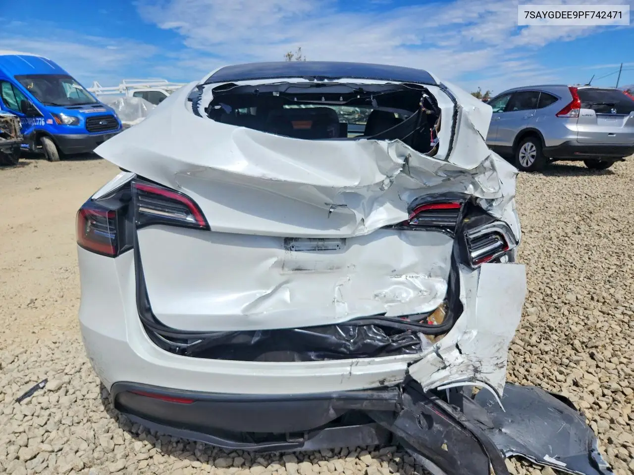 2023 Tesla Model Y VIN: 7SAYGDEE9PF742471 Lot: 61951506