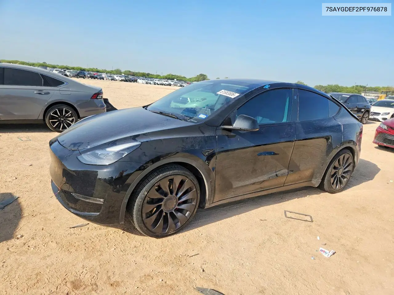 2023 Tesla Model Y VIN: 7SAYGDEF2PF976878 Lot: 61983806