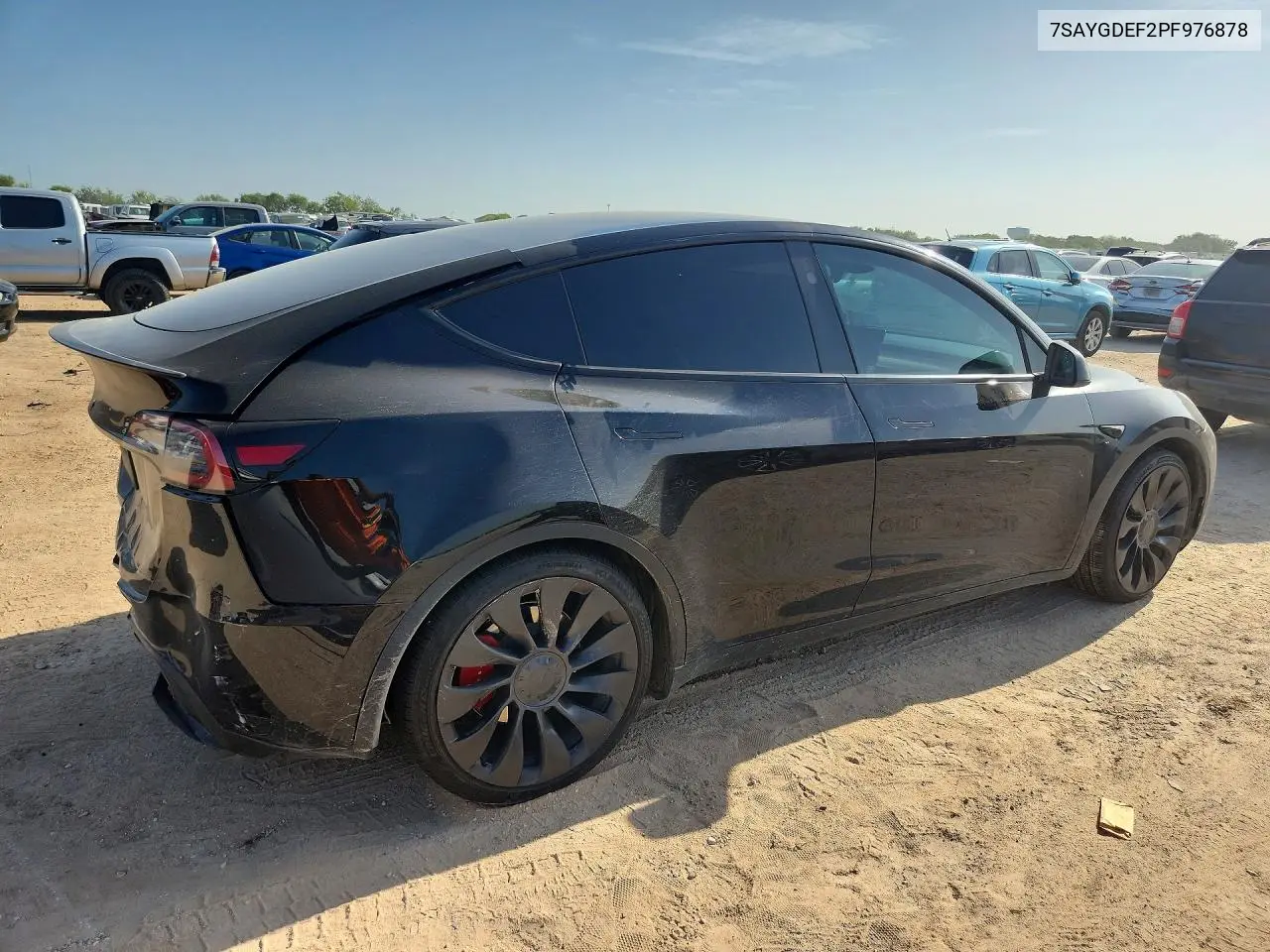 2023 Tesla Model Y VIN: 7SAYGDEF2PF976878 Lot: 61983806