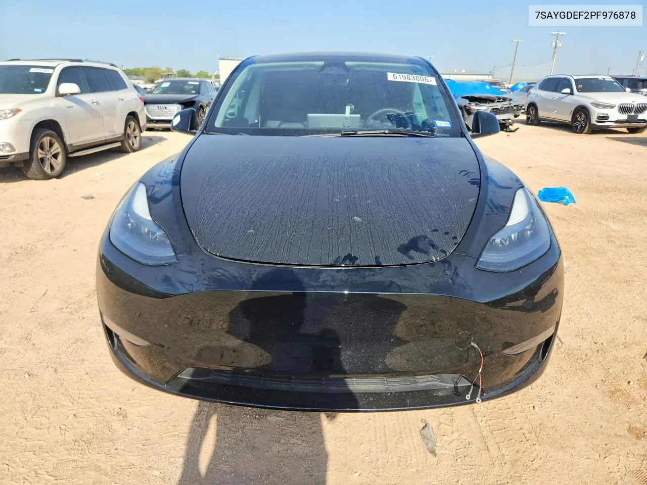 2023 Tesla Model Y VIN: 7SAYGDEF2PF976878 Lot: 61983806