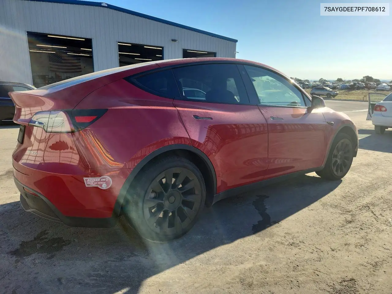 2023 Tesla Model Y VIN: 7SAYGDEE7PF708612 Lot: 62303346
