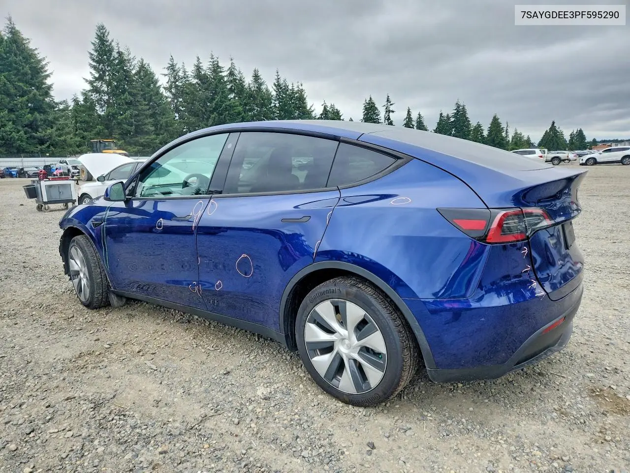 2023 Tesla Model Y VIN: 7SAYGDEE3PF595290 Lot: 97682655