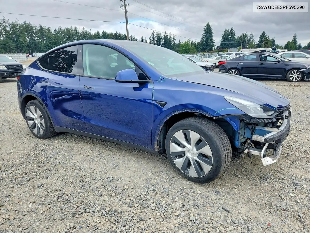 2023 Tesla Model Y VIN: 7SAYGDEE3PF595290 Lot: 97682655