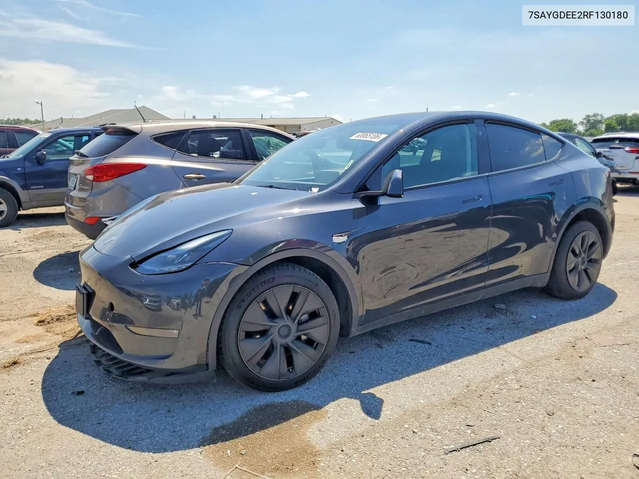 2024 Tesla Model Y VIN: 7SAYGDEE2RF130180 Lot: 60065106