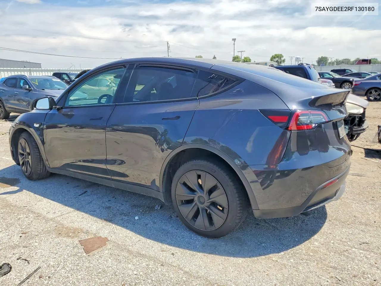 2024 Tesla Model Y VIN: 7SAYGDEE2RF130180 Lot: 60065106