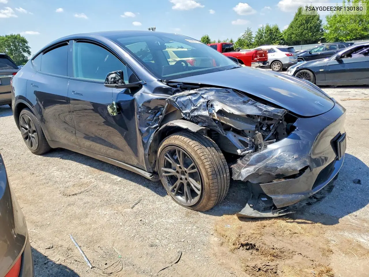 2024 Tesla Model Y VIN: 7SAYGDEE2RF130180 Lot: 60065106