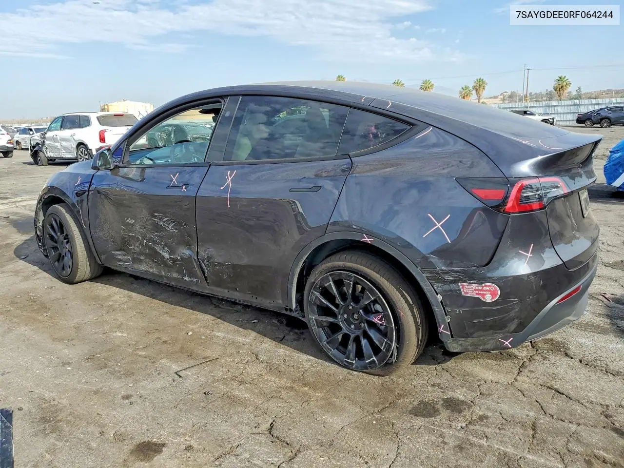 2024 Tesla Model Y VIN: 7SAYGDEE0RF064244 Lot: 61308796