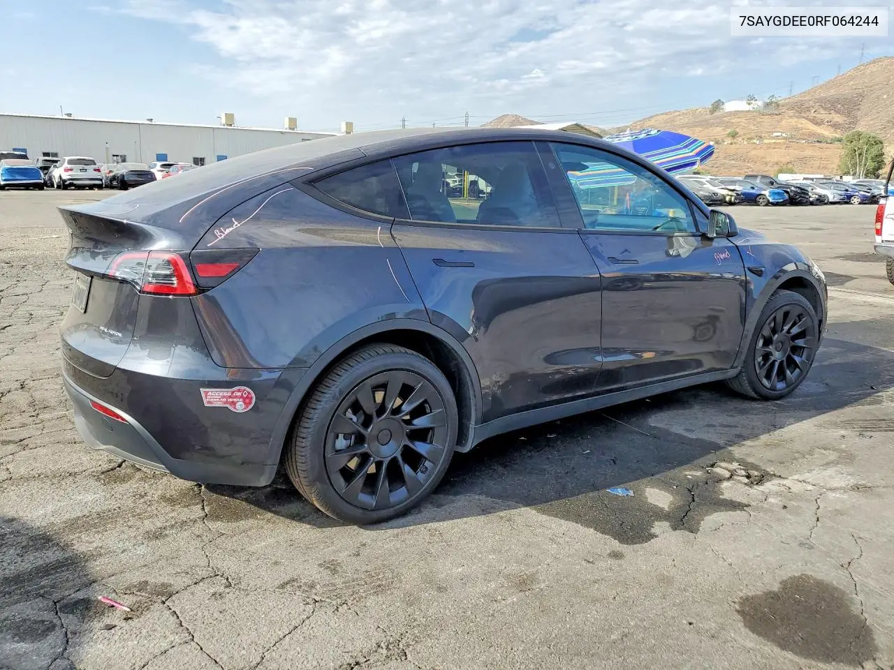 2024 Tesla Model Y VIN: 7SAYGDEE0RF064244 Lot: 61308796