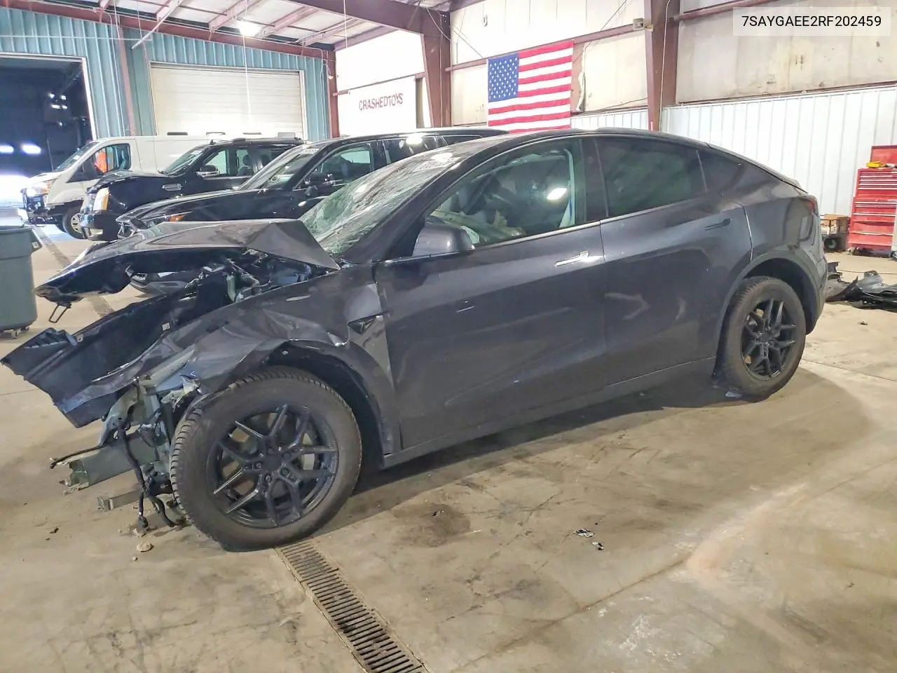 2024 Tesla Model Y VIN: 7SAYGAEE2RF202459 Lot: 61391526