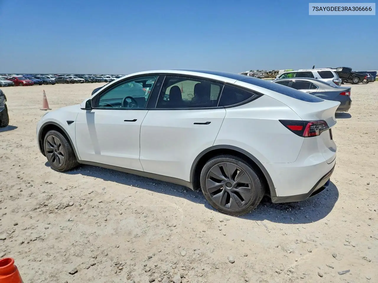 2024 Tesla Model Y VIN: 7SAYGDEE3RA306666 Lot: 61425356