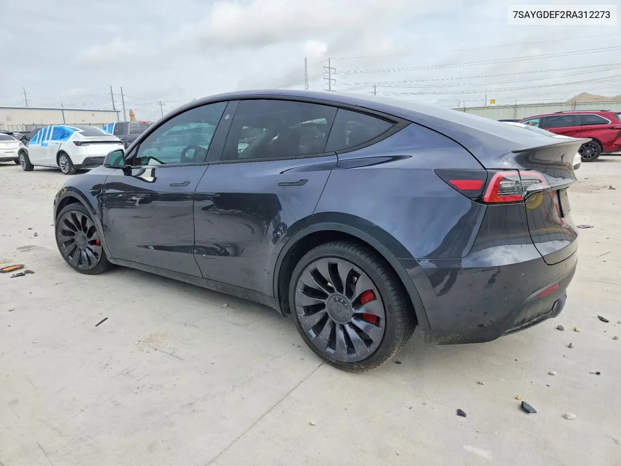 2024 Tesla Model Y VIN: 7SAYGDEF2RA312273 Lot: 61484166
