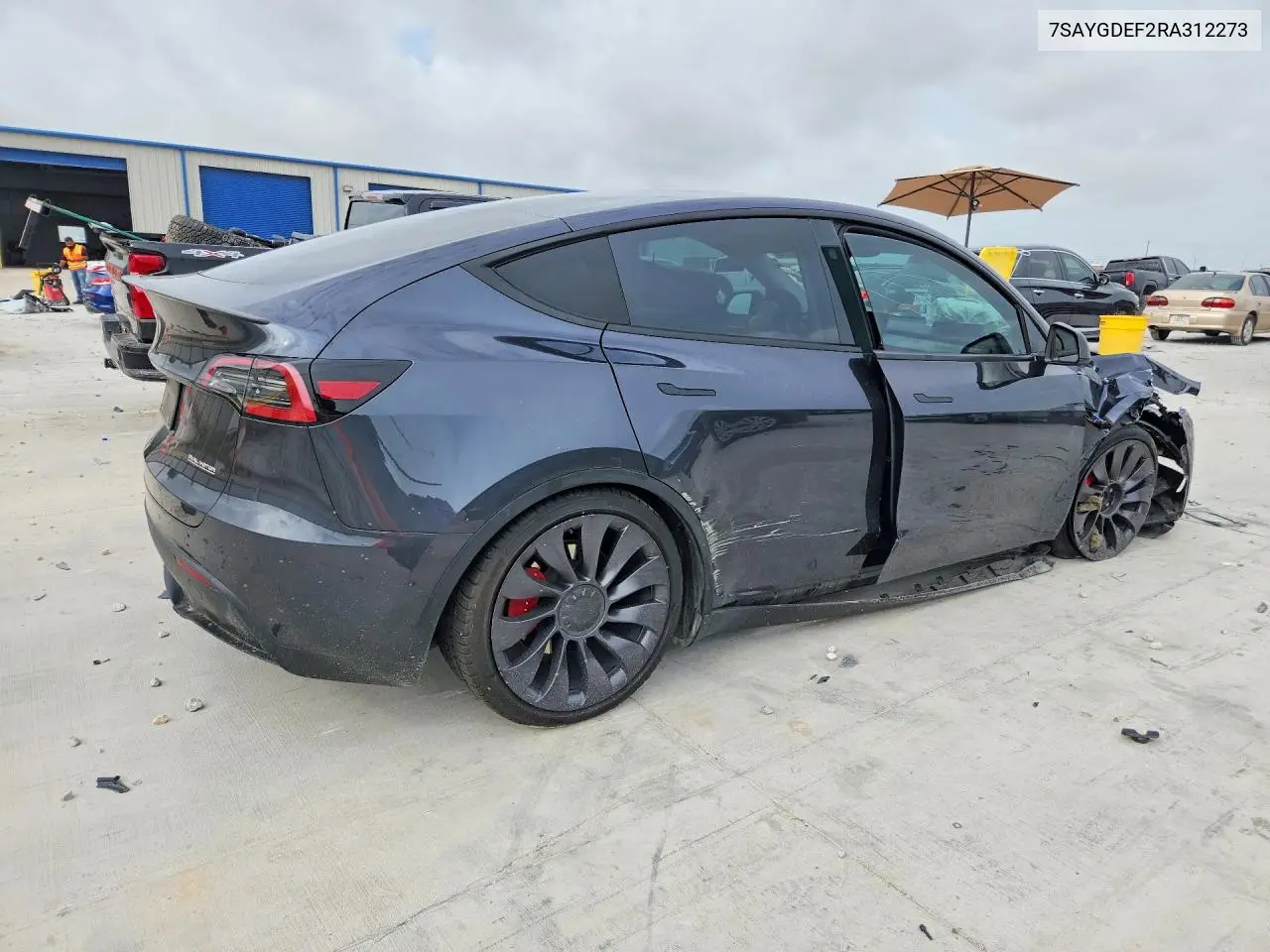 2024 Tesla Model Y VIN: 7SAYGDEF2RA312273 Lot: 61484166