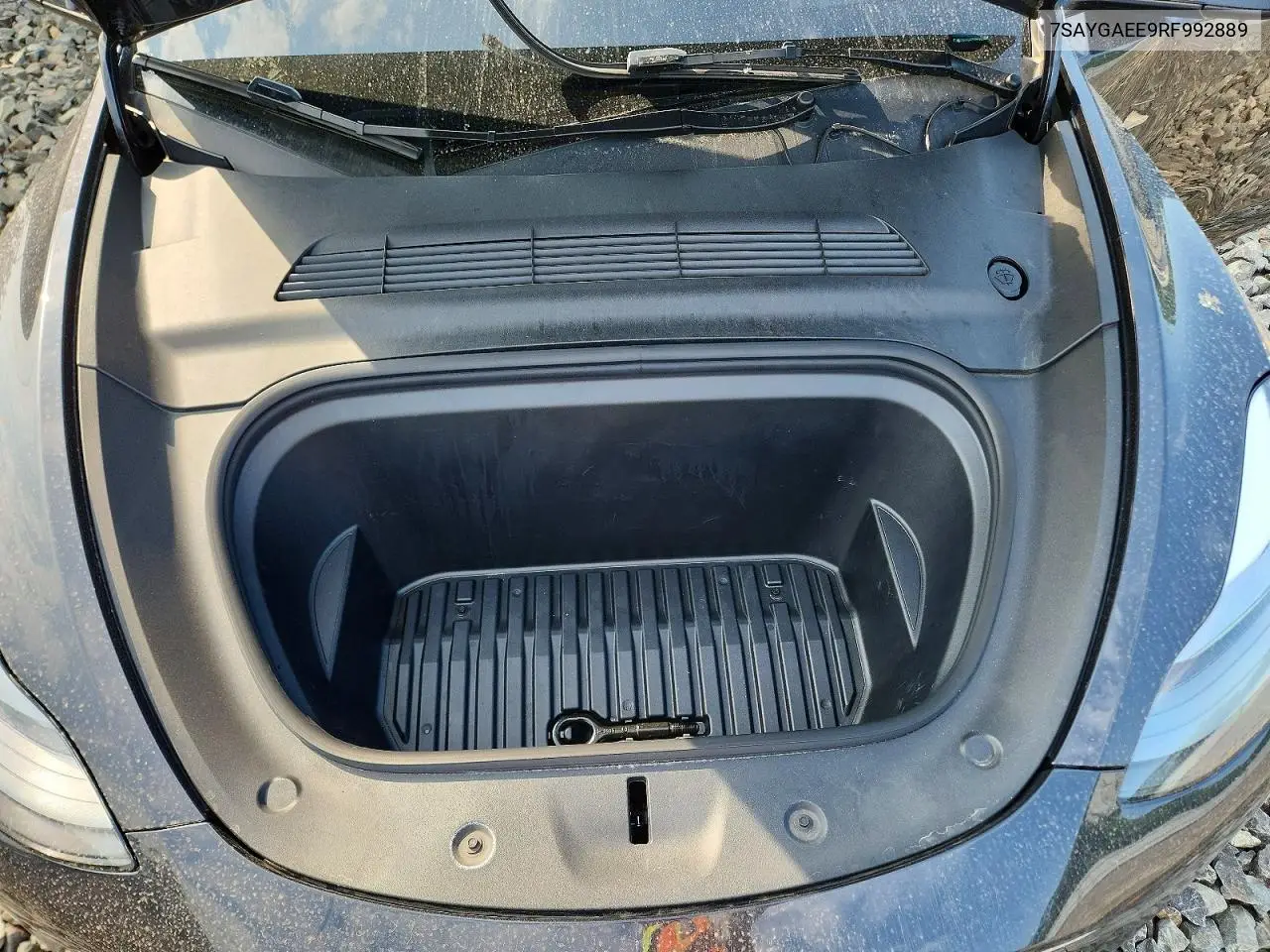 2024 Tesla Model Y VIN: 7SAYGAEE9RF992889 Lot: 61758566