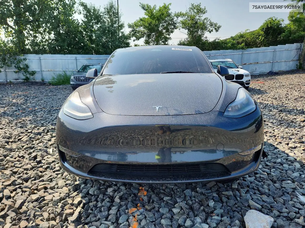 2024 Tesla Model Y VIN: 7SAYGAEE9RF992889 Lot: 61758566