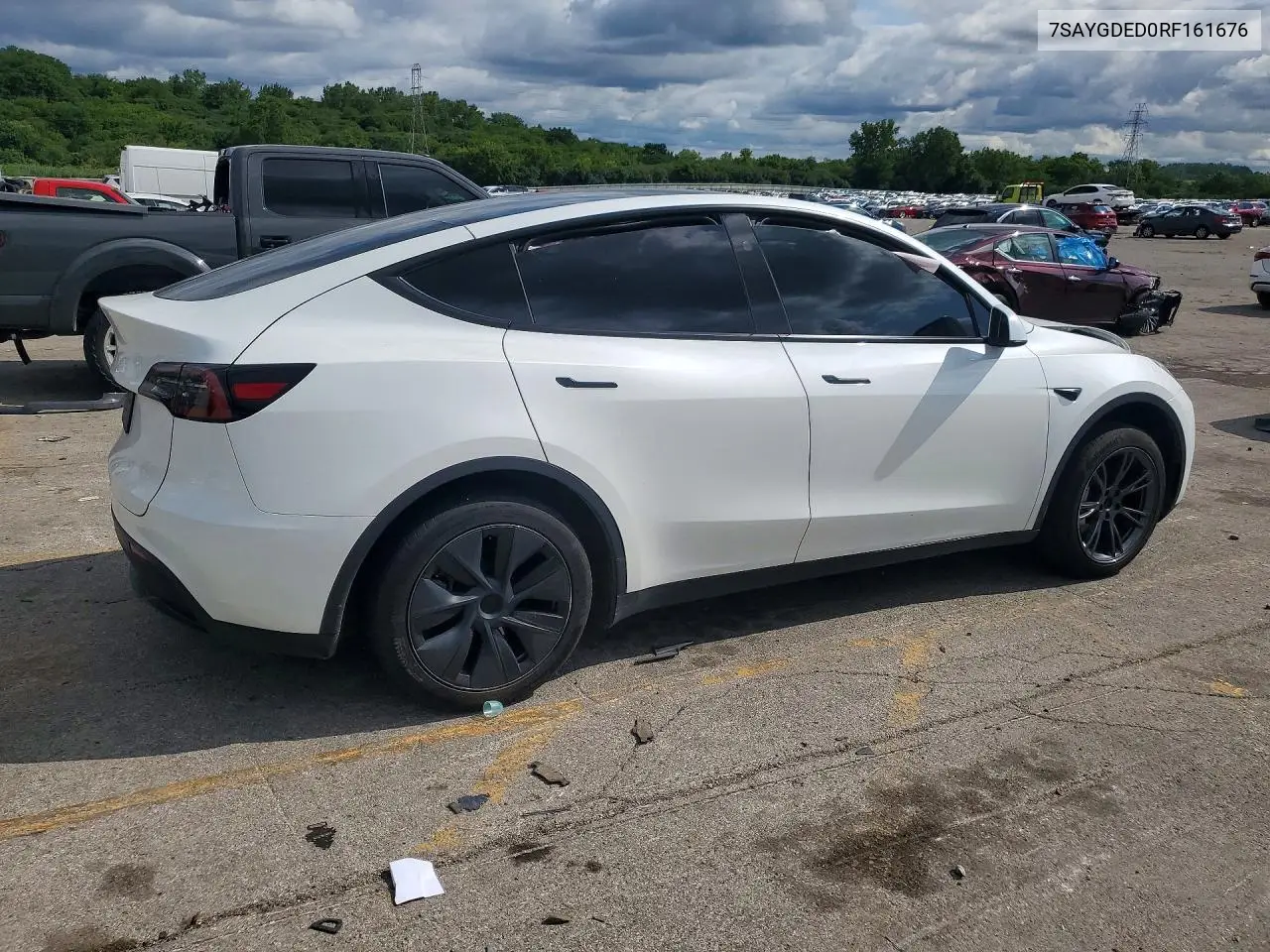 2024 Tesla Model Y VIN: 7SAYGDED0RF161676 Lot: 61889916