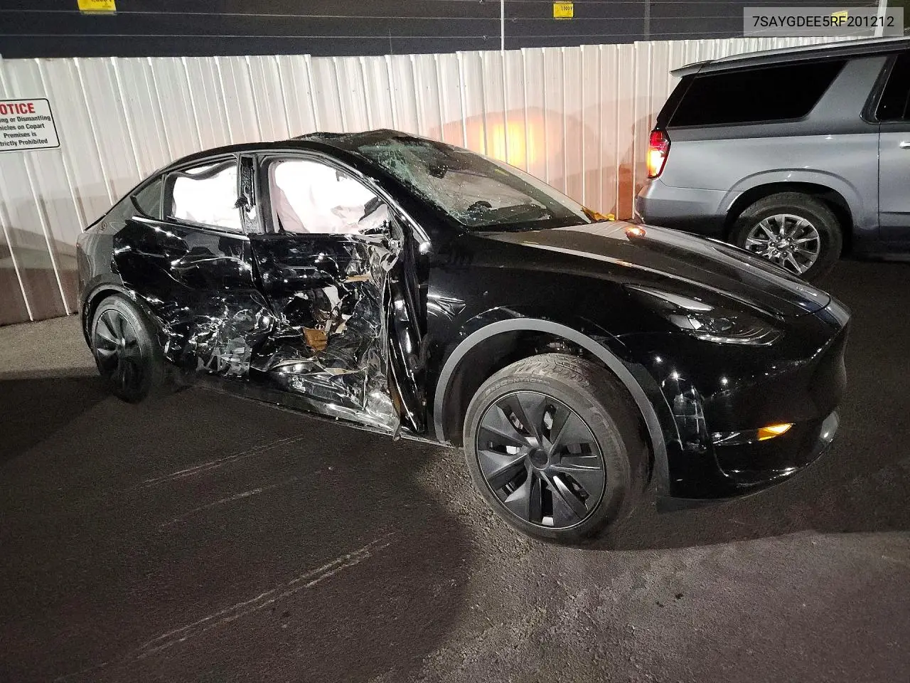 2024 Tesla Model Y VIN: 7SAYGDEE5RF201212 Lot: 62360716