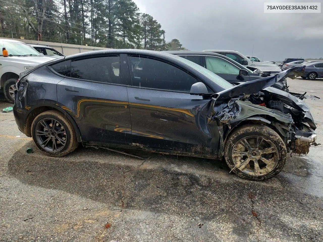 2025 Tesla Model Y VIN: 7SAYGDEE3SA361432 Lot: 41786896