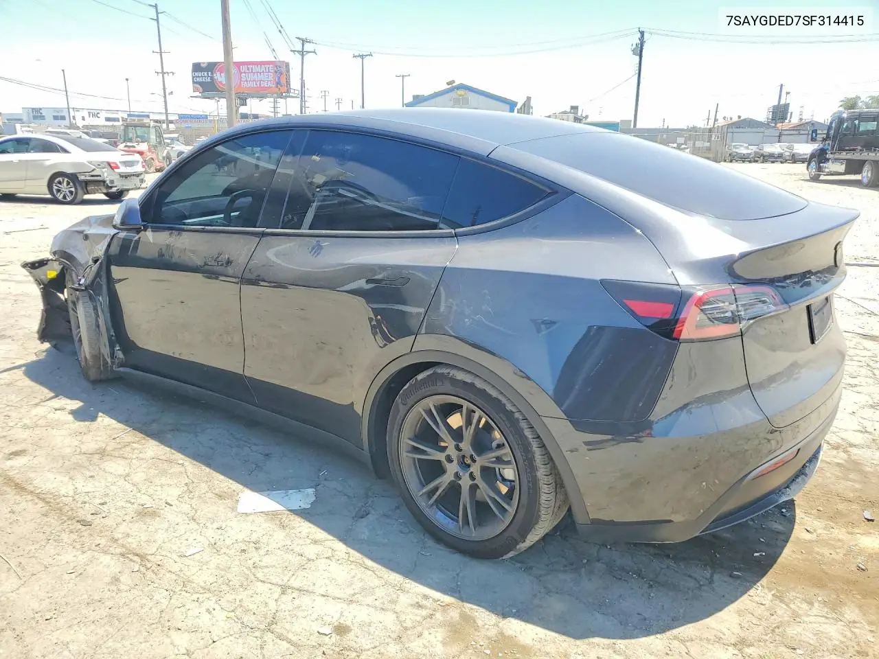 2025 Tesla Model Y VIN: 7SAYGDED7SF314415 Lot: 57377166