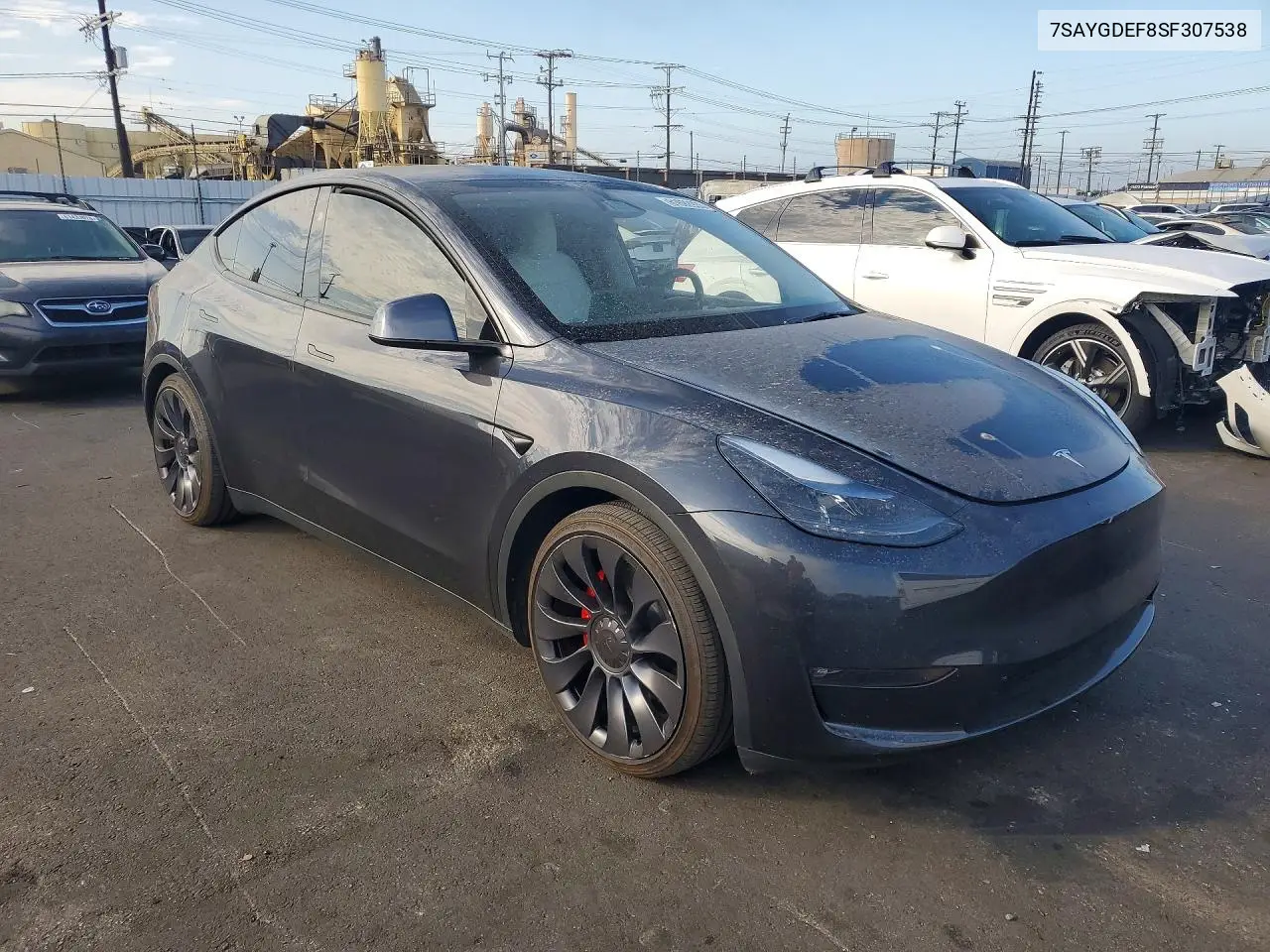 2025 Tesla Model Y VIN: 7SAYGDEF8SF307538 Lot: 61692926