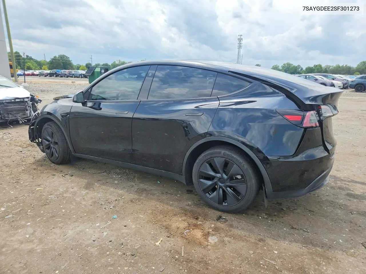 2025 Tesla Model Y VIN: 7SAYGDEE2SF301273 Lot: 61939966