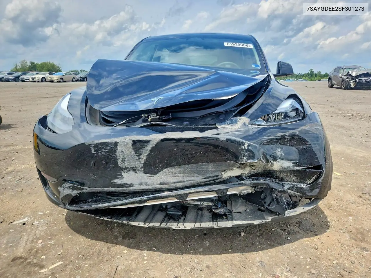 2025 Tesla Model Y VIN: 7SAYGDEE2SF301273 Lot: 61939966