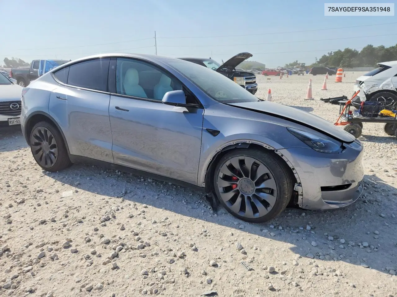 2025 Tesla Model Y VIN: 7SAYGDEF9SA351948 Lot: 62265516