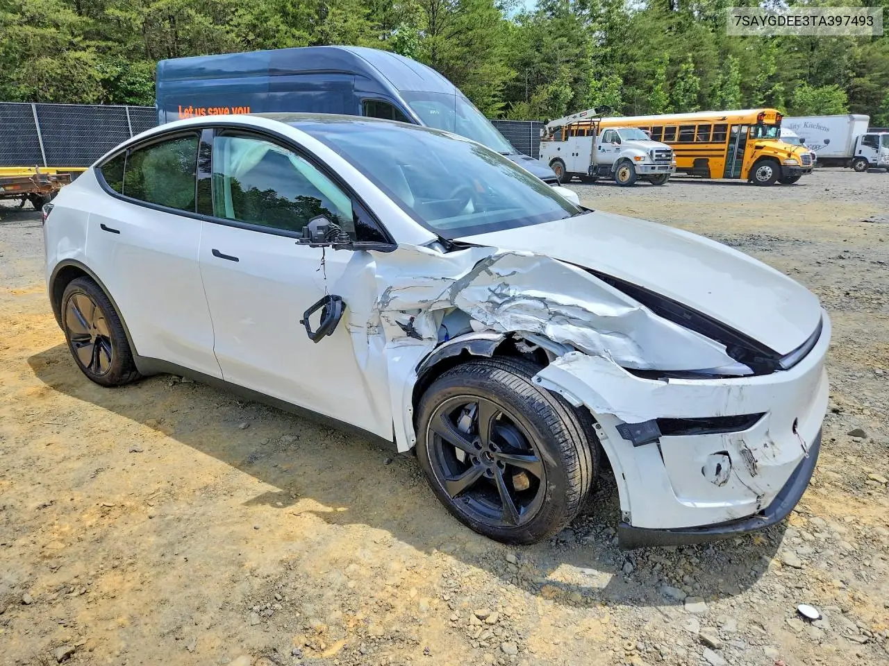 2026 Tesla Model Y VIN: 7SAYGDEE3TA397493 Lot: 55508346