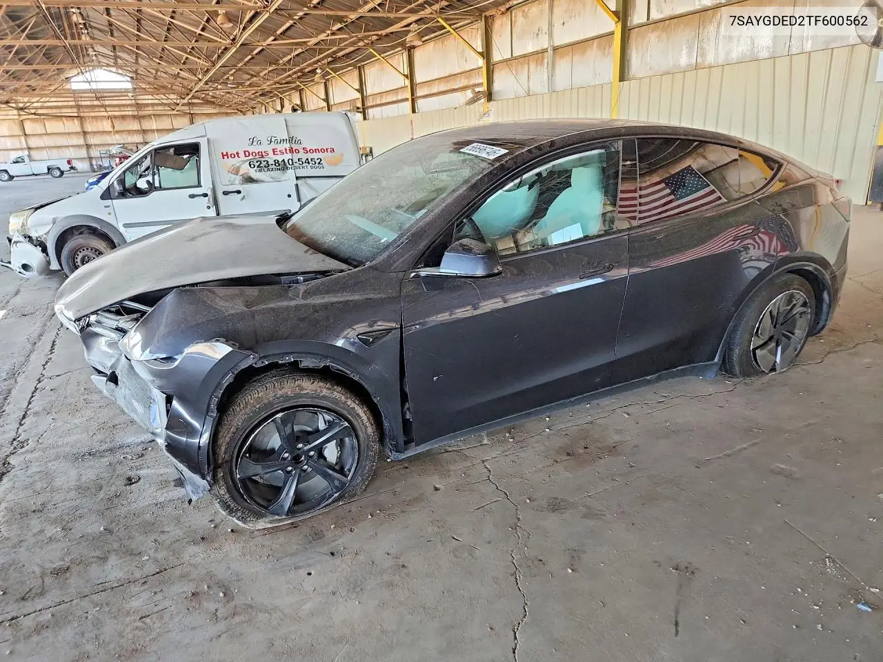 2026 Tesla Model Y VIN: 7SAYGDED2TF600562 Lot: 56696746