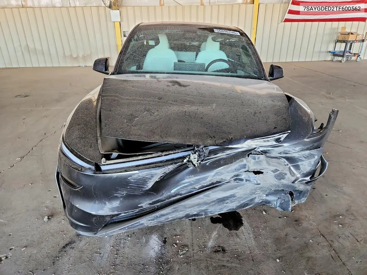 2026 Tesla Model Y VIN: 7SAYGDED2TF600562 Lot: 56696746