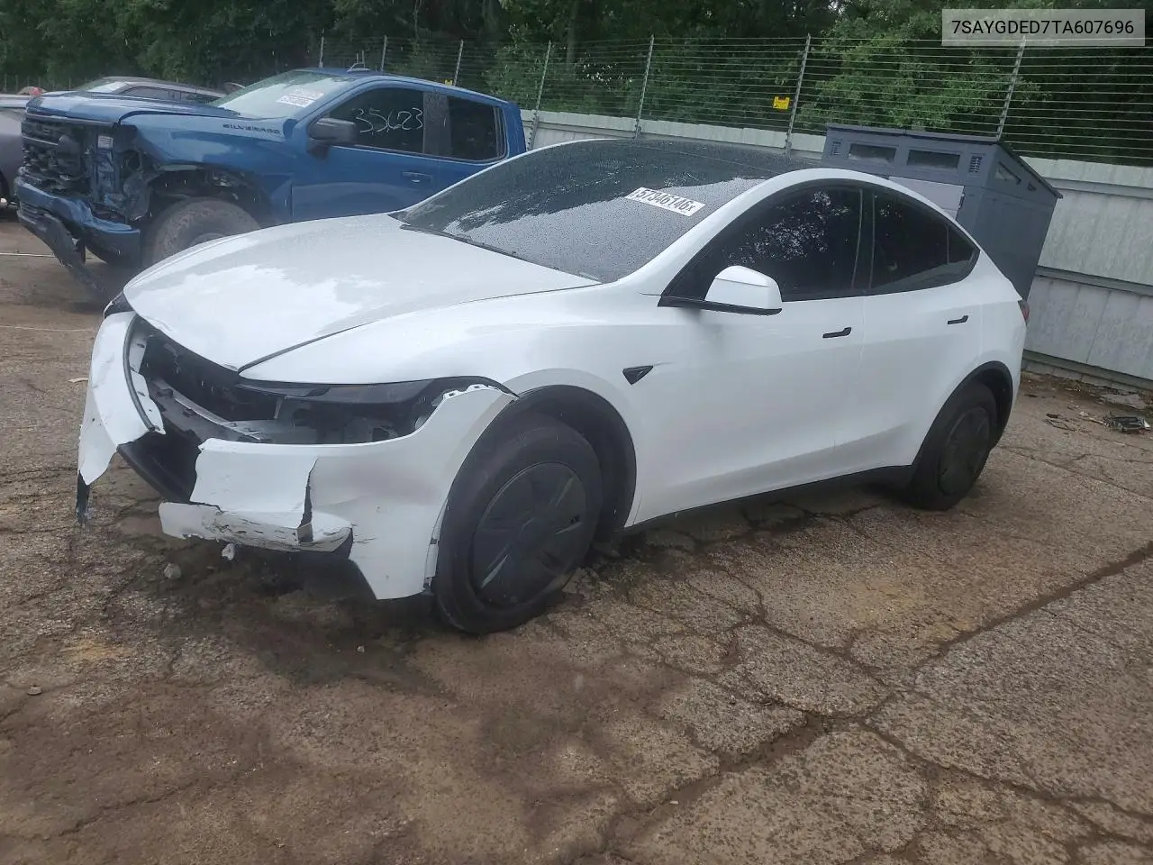 2026 Tesla Model Y VIN: 7SAYGDED7TA607696 Lot: 57346146